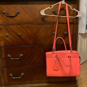The Limited coral colored handbag
